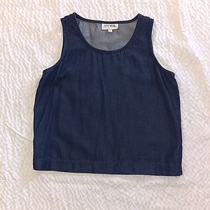 Denim Sleeveless Shirt